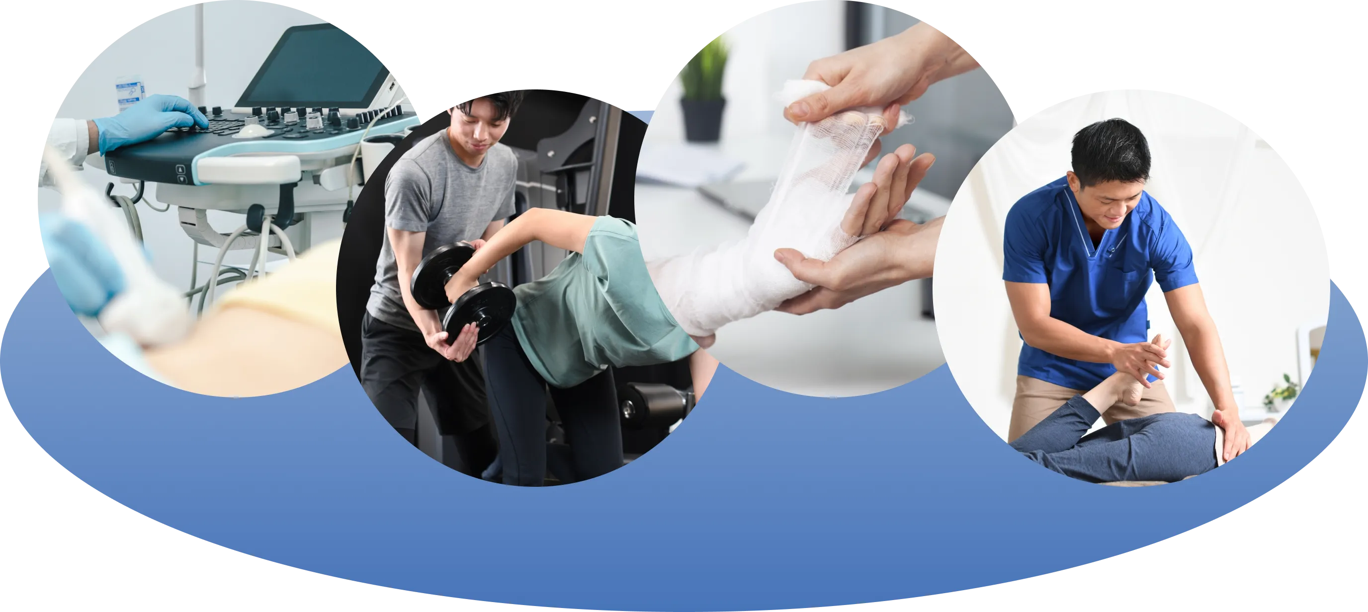 旭川の接骨院で行う診察や施術のイメージ画像